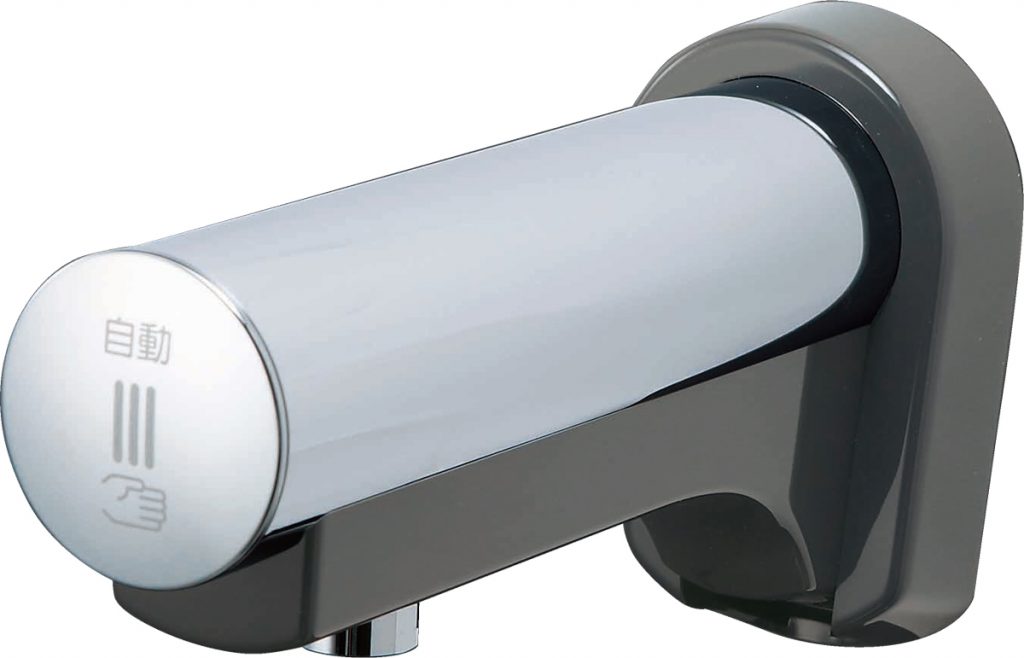 LIXIL(リクシル)INAX サーモスタット付自動水栓 手動スイッチ付 泡沫式 AM-211TCV1 - 3